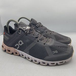 On Cloud Flow Womens Size 8 Running Shoes Rock Rose Gray Black Pink